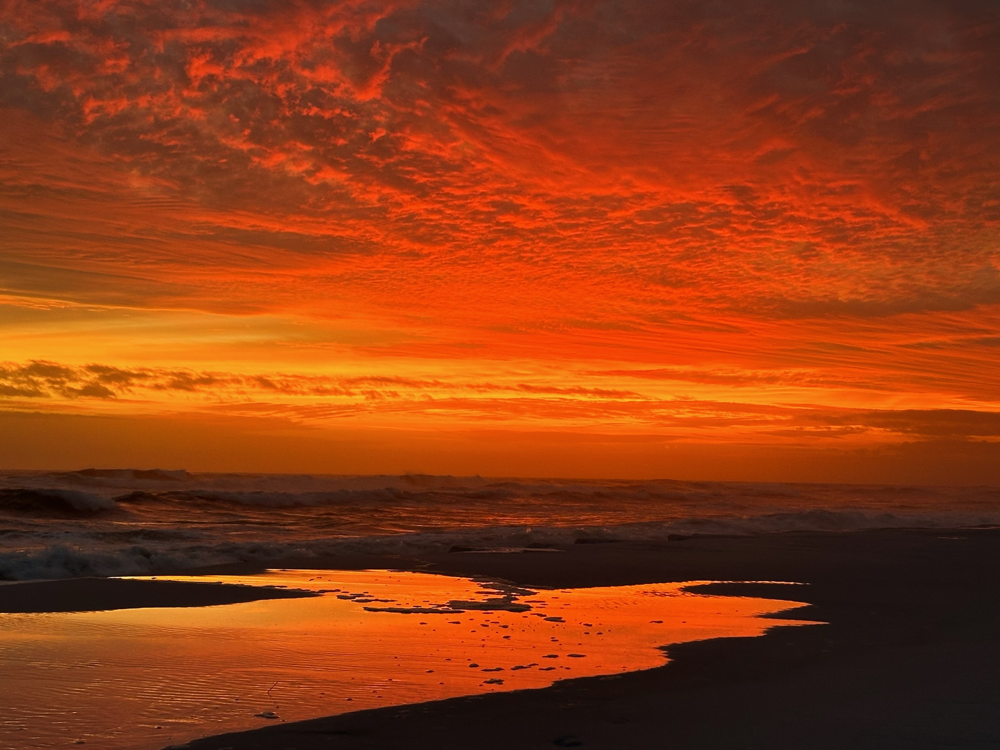 Sunset on the beach